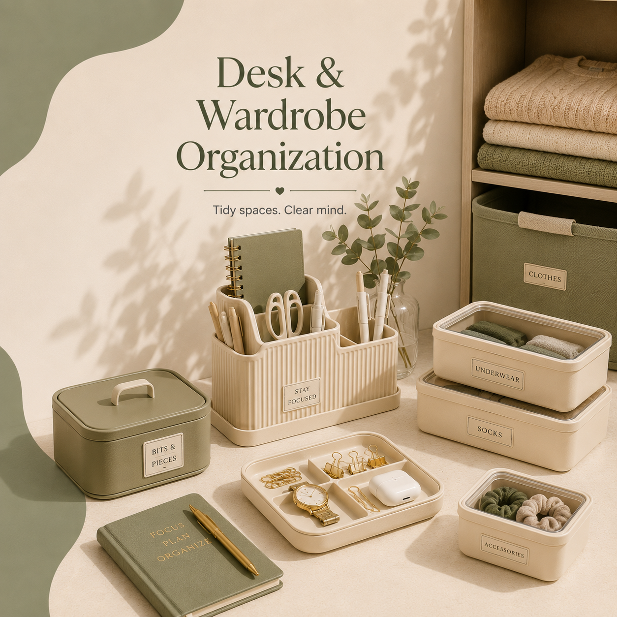 Desk & Wardrobe Organization