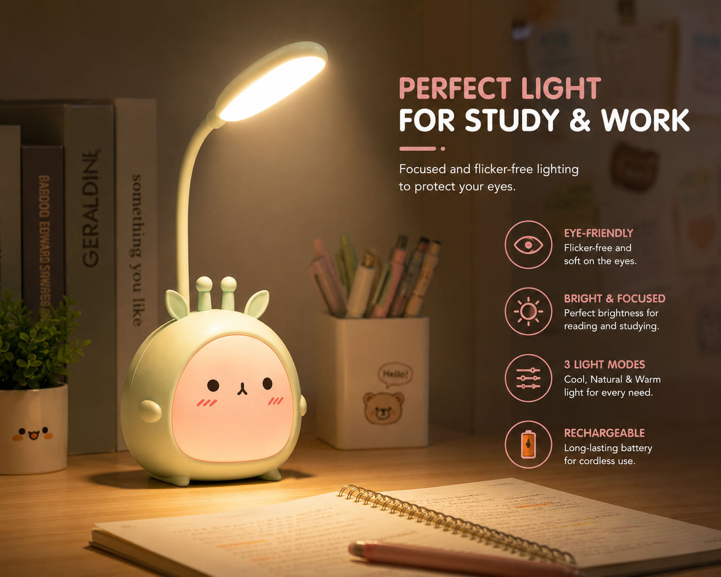 MochiGlow 3-in-1 Lamp