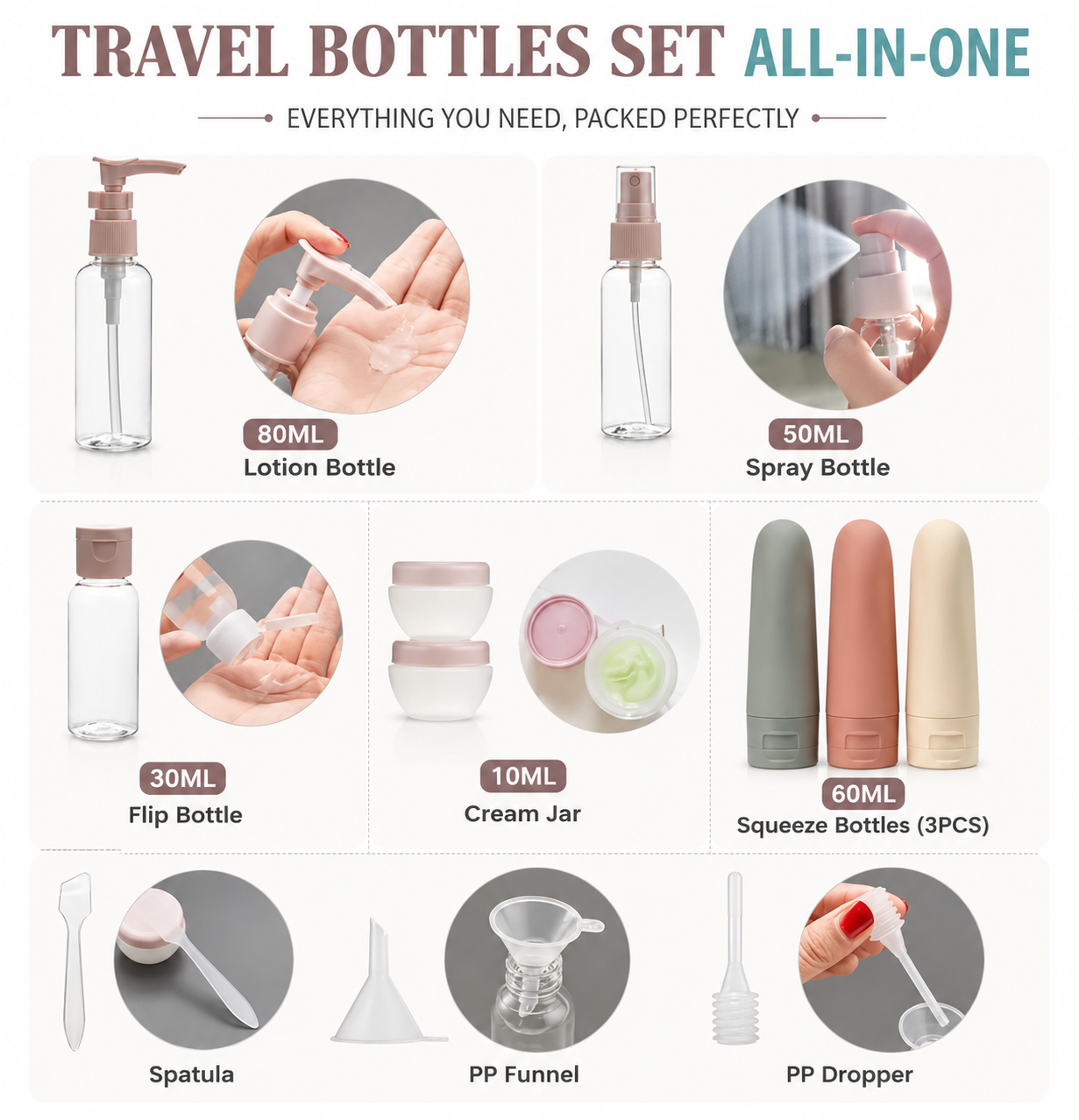 Toiletry Bottle Set