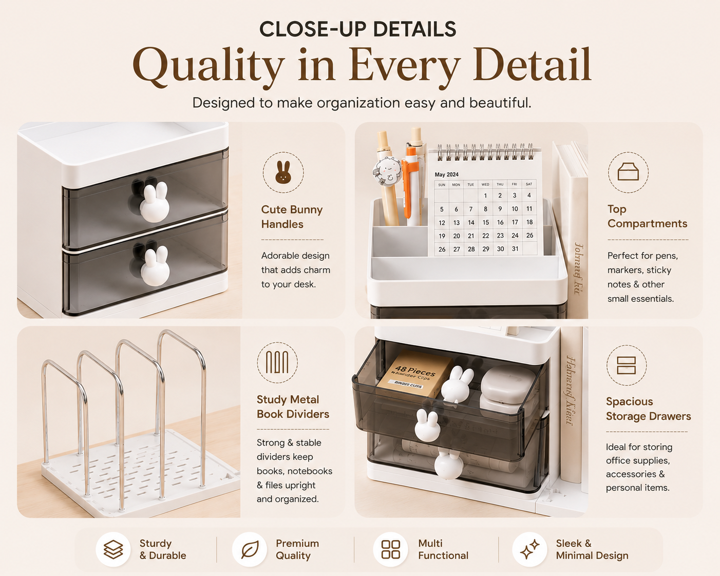 Desktop Bookshelf Organizer