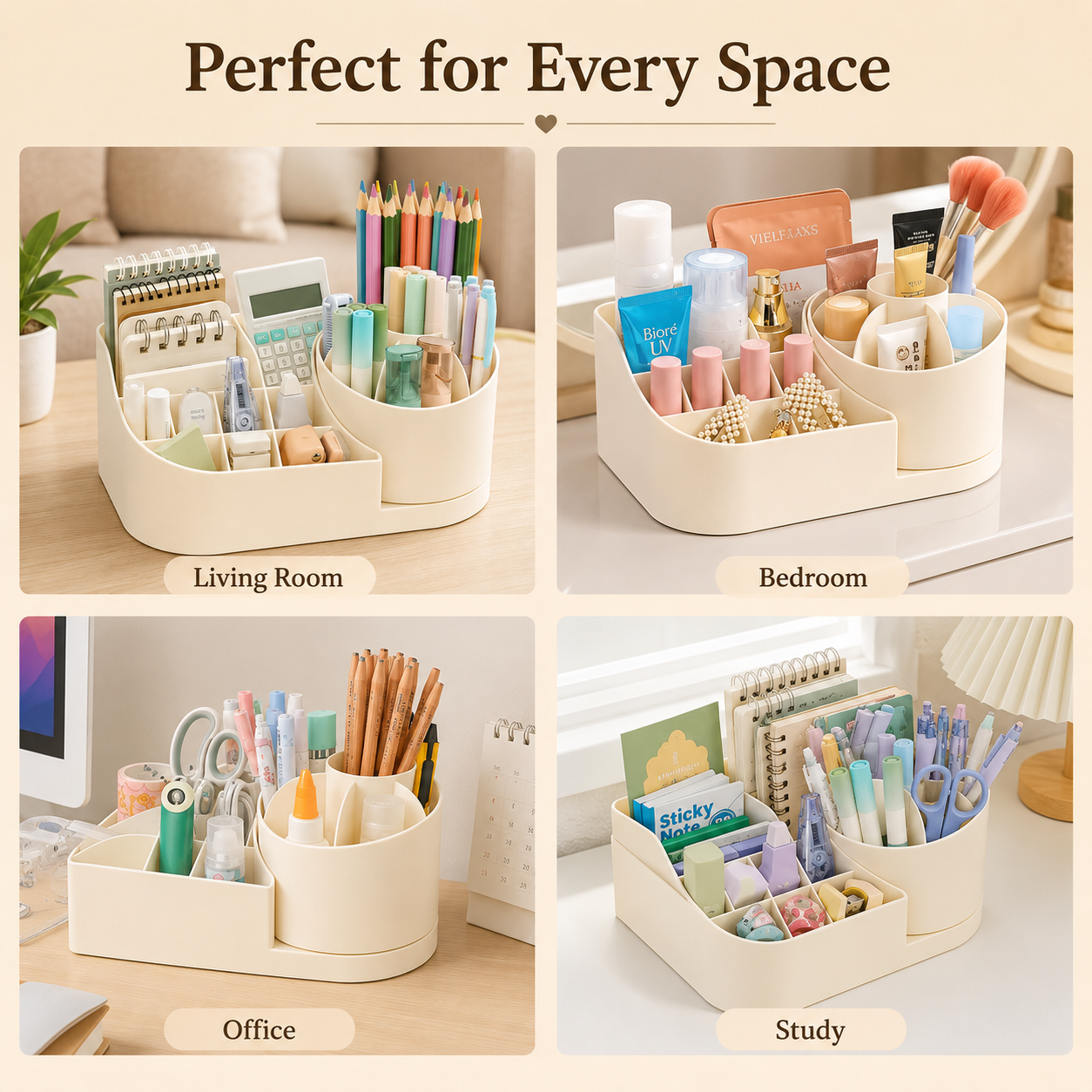 360° Rotating Desk Organizer